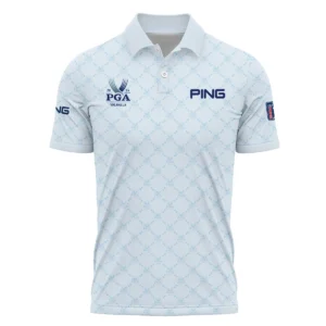 Golf Sport Pattern Light Blue Sport 2024 PGA Championship Valhalla Ping Zipper Polo Shirt Style Classic