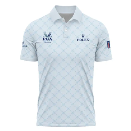 Golf Sport Pattern Light Blue Sport 2024 PGA Championship Valhalla Rolex Polo Shirt Style Classic