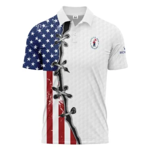 Golf Flag American Pattern Ball 124th U.S. Open Pinehurst Pinehurst Callaway Performance T-Shirt Style Classic