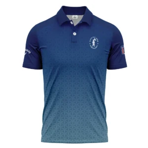 Sport Gradiend Blue Mix Color 124th U.S. Open Pinehurst Pinehurst Callaway Zipper Polo Shirt Style Classic