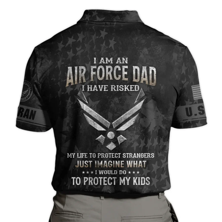 Veteran Just Imagine What I Would Do To Protect My Kids U.S. Air Force All Over Prints Polo Shirt