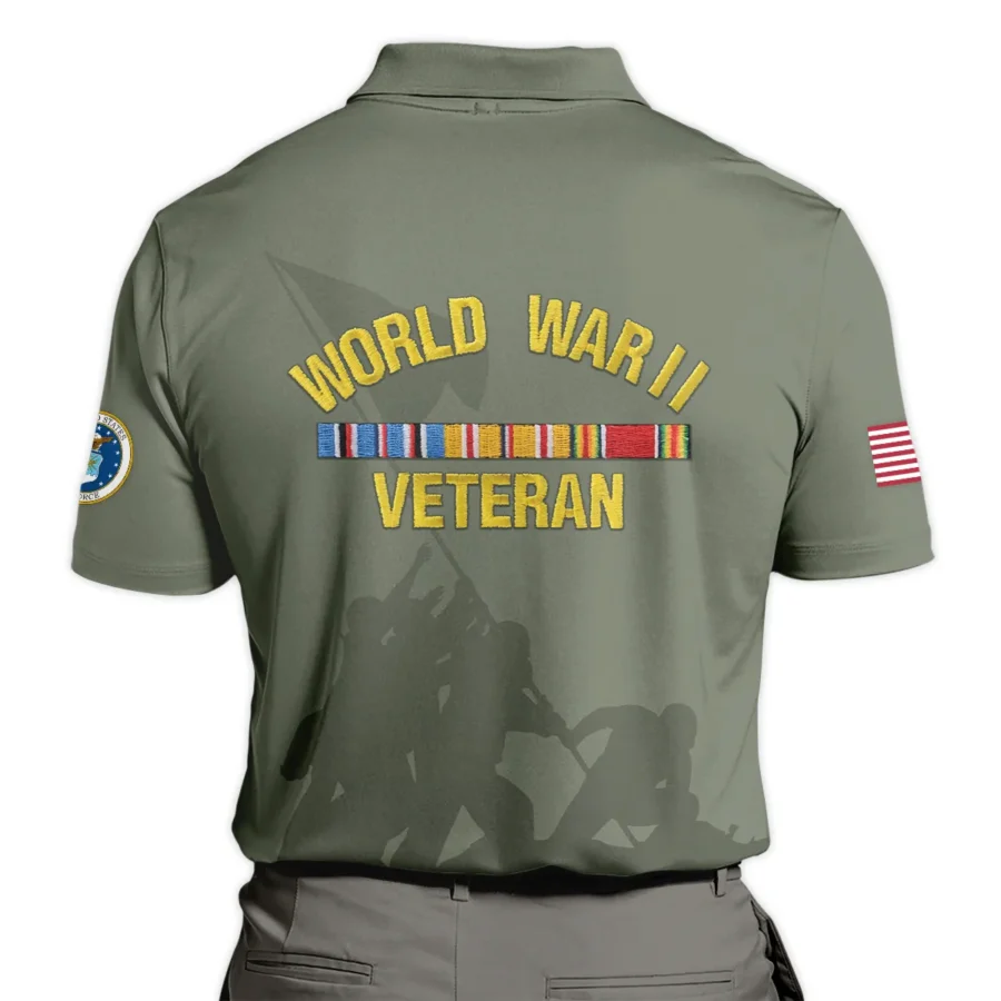 Veteran World War II U.S. Air Force All Over Prints Polo Shirt