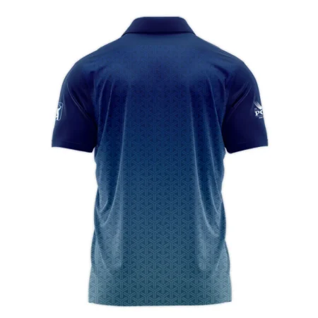 Golf Sport Pattern Blue Sport Uniform 2024 PGA Championship Valhalla Cobra Golf Zipper Polo Shirt Style Classic