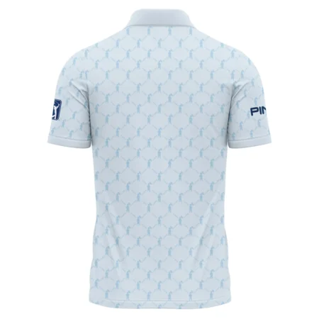 Golf Sport Pattern Light Blue Style 124th U.S. Open Pinehurst Ping Polo Shirt Style Classic