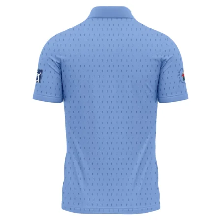 Golf Pattern Cup Blue 124th U.S. Open Pinehurst Pinehurst Rolex Zipper Polo Shirt Style Classic