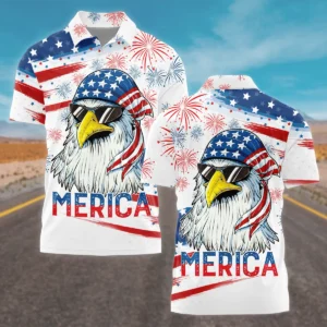 United States Independence Day All Over Prints Oversized Hawaiian Shirt