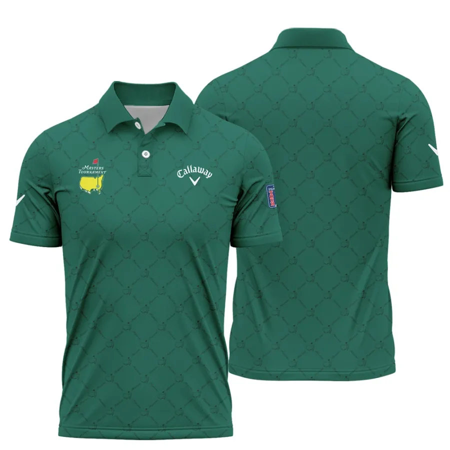 Golf Sport Pattern Color Green Mix Black Masters Tournament Callaway Polo Shirt Style Classic