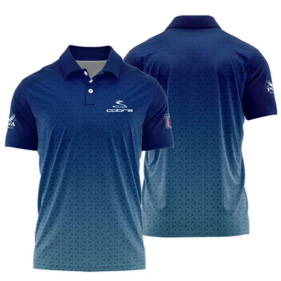 Golf Sport Pattern Blue Sport Uniform 2024 PGA Championship Valhalla Cobra Golf Polo Shirt Style Classic