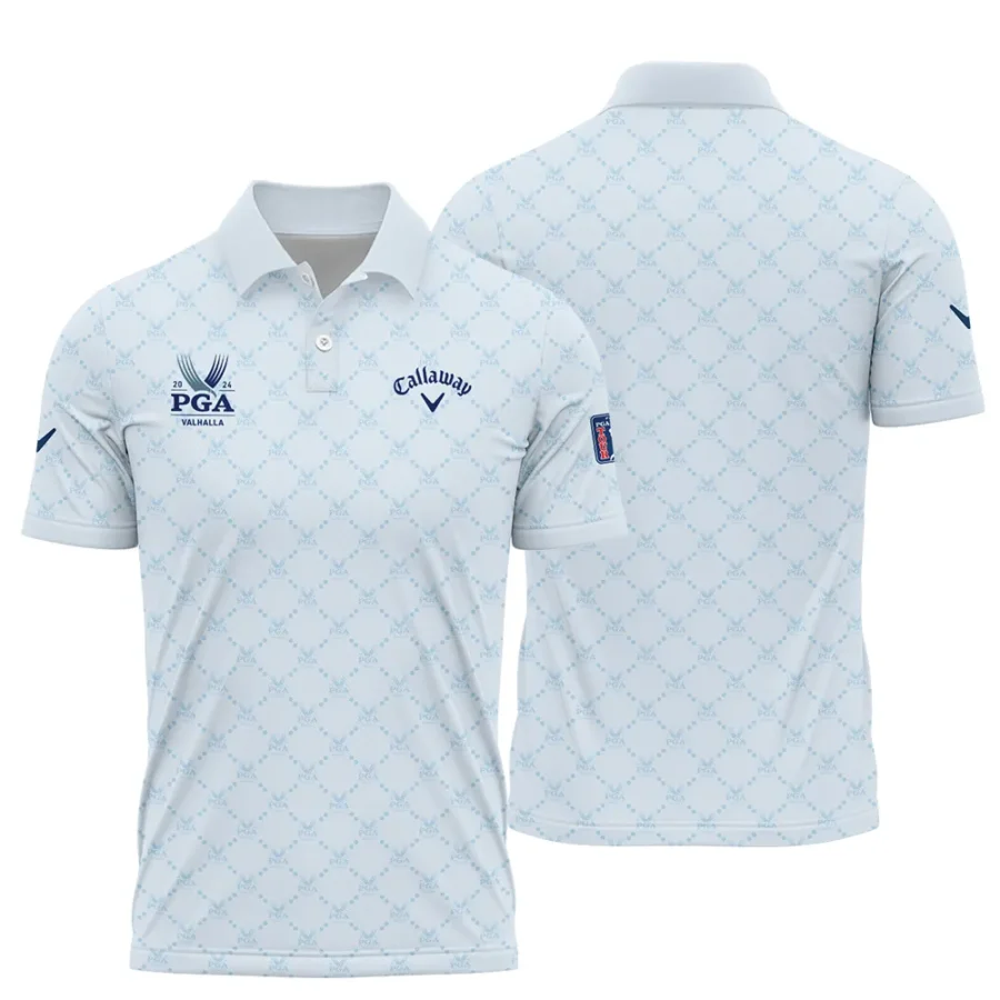 Golf Sport Pattern Light Blue Sport 2024 PGA Championship Valhalla Callaway Polo Shirt Style Classic