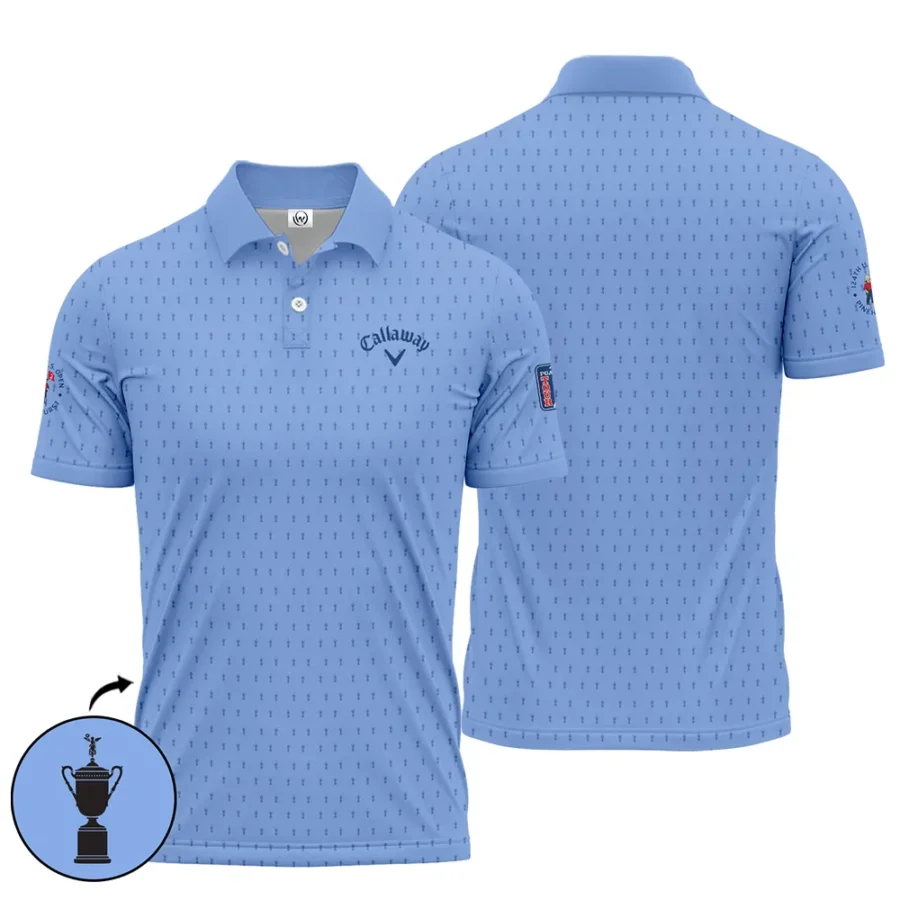 Golf Pattern Cup Blue 124th U.S. Open Pinehurst Pinehurst Callaway Polo Shirt Style Classic