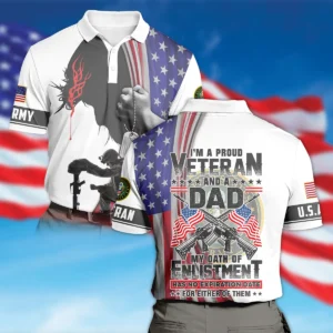 I Am Proud Veteran And A Dad U.S. Army All Over Prints Hoodie