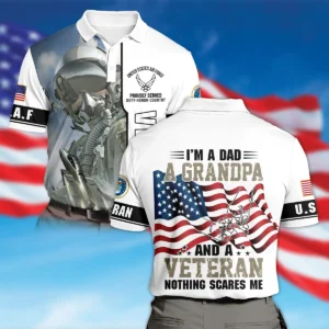 I Am Proud Veteran And A Dad U.S. Navy All Over Prints Oversized Hawaiian Shirt