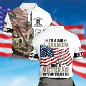 Proudly Served I Am A Dad A Grandpa And A Veteran U.S. Air Force All Over Prints Oversized Hawaiian Shirt