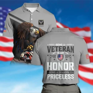 Being A Veteran Is An Honor Being A Grandpa Is Priceless U.S. Air Force All Over Prints Hoodie