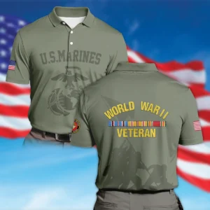 Veteran World War II U.S. Marine Corps All Over Prints Hoodie