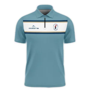 124th U.S. Open Pinehurst Golf Sport Mostly Desaturated Dark Blue Yellow Cobra Golf Polo Shirt Style Classic