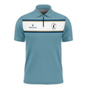 124th U.S. Open Pinehurst Golf Sport Mostly Desaturated Dark Blue Yellow Rolex Polo Shirt Style Classic