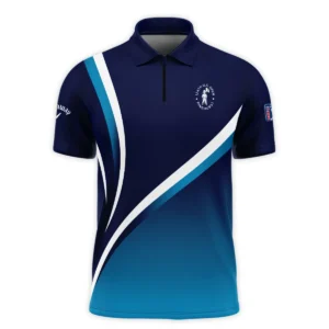 Callaway 124th U.S. Open Pinehurst Dark Blue Gradient Abstract White Background  Polo Shirt Style Classic