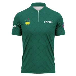 Golf Sport Pattern Color Green Mix Black Masters Tournament Ping Vneck Polo Shirt Style Classic