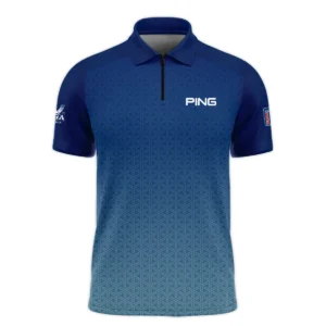 Golf Sport Pattern Blue Sport Uniform 2024 PGA Championship Valhalla Ping Vneck Polo Shirt Style Classic