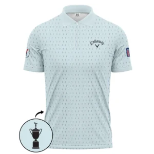 Golf Pattern Cup Light Blue Mix Green 124th U.S. Open Pinehurst Pinehurst Callaway Vneck Polo Shirt Style Classic