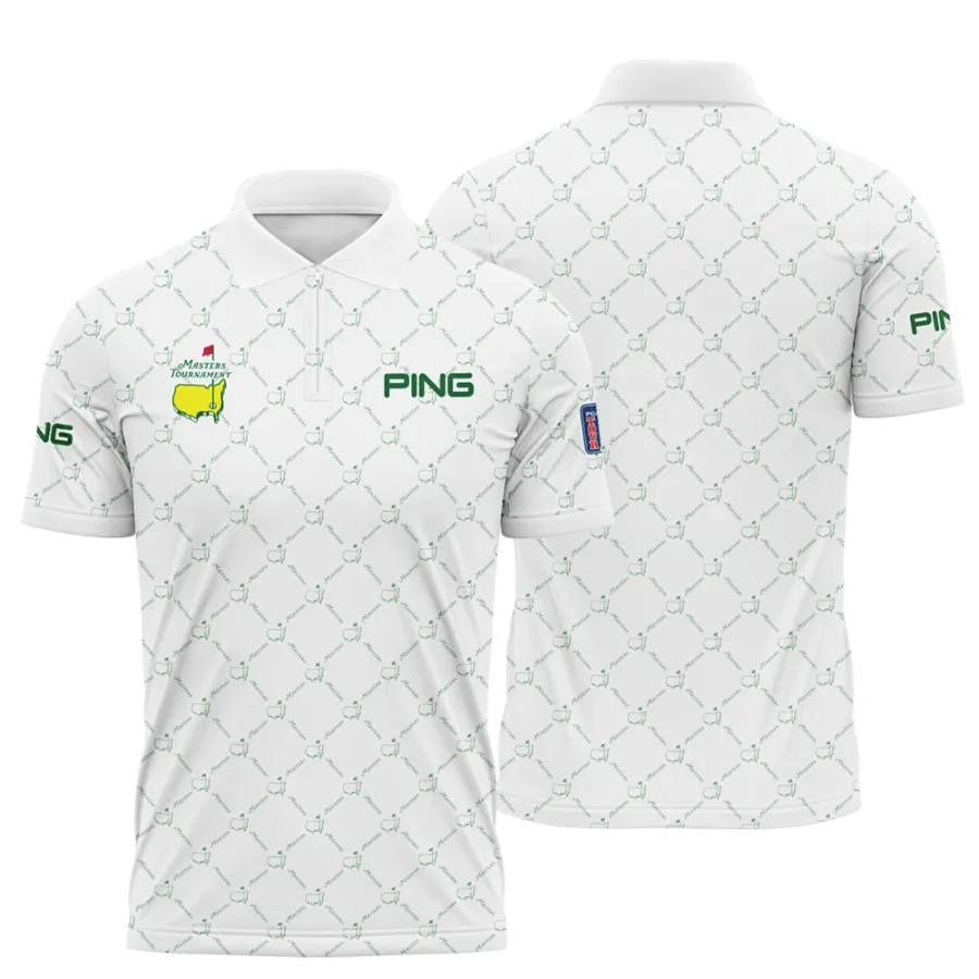 Golf Sport Pattern Color White Mix Masters Tournament Ping Zipper Polo Shirt Style Classic