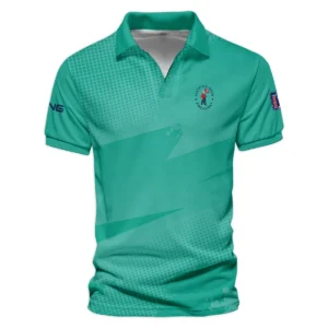 Golf Sport Pattern Green Mix Color 124th U.S. Open Pinehurst Ping Zipper Polo Shirt Style Classic