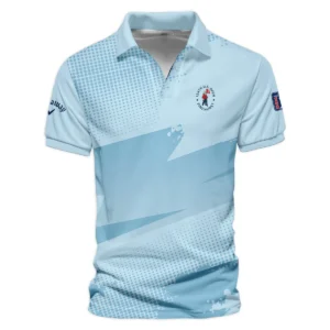 124th U.S. Open Pinehurst Callaway Light Blue Backgound Zipper Polo Shirt Style Classic