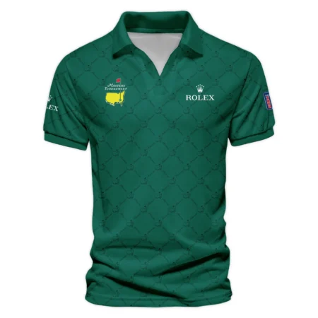 Golf Sport Pattern Color Green Mix Black Masters Tournament Rolex Vneck Polo Shirt Style Classic