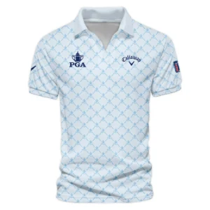 Golf Sport Pattern Light Blue Style 2024 PGA Championship Valhalla Callaway Zipper Polo Shirt Style Classic