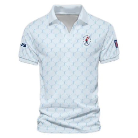 Golf Sport Pattern Light Blue Style 124th U.S. Open Pinehurst Ping Vneck Polo Shirt Style Classic