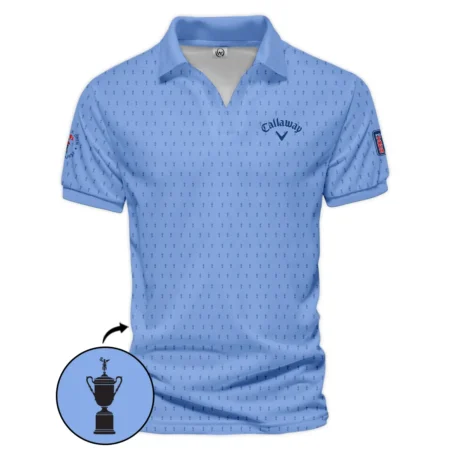 Golf Pattern Cup Blue 124th U.S. Open Pinehurst Pinehurst Callaway Vneck Polo Shirt Style Classic