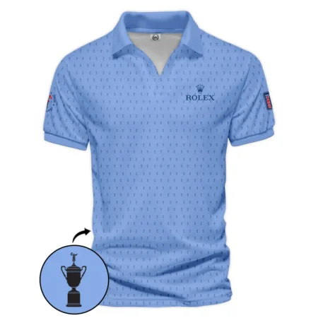 Golf Pattern Cup Blue 124th U.S. Open Pinehurst Pinehurst Rolex Vneck Polo Shirt Style Classic