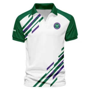 Tennis Love Green Mix Wimbledon Championships Champions Wilson Performance Round Neck Polo Shirt