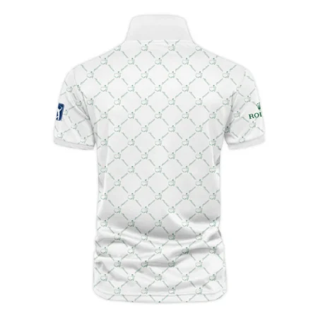 Golf Sport Pattern Color White Mix Masters Tournament Rolex Vneck Polo Shirt Style Classic