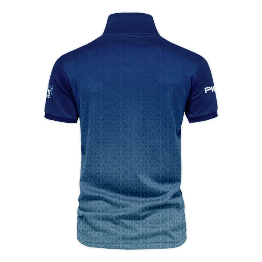 Golf Sport Pattern Blue Sport Uniform 2024 PGA Championship Valhalla Ping Vneck Polo Shirt Style Classic