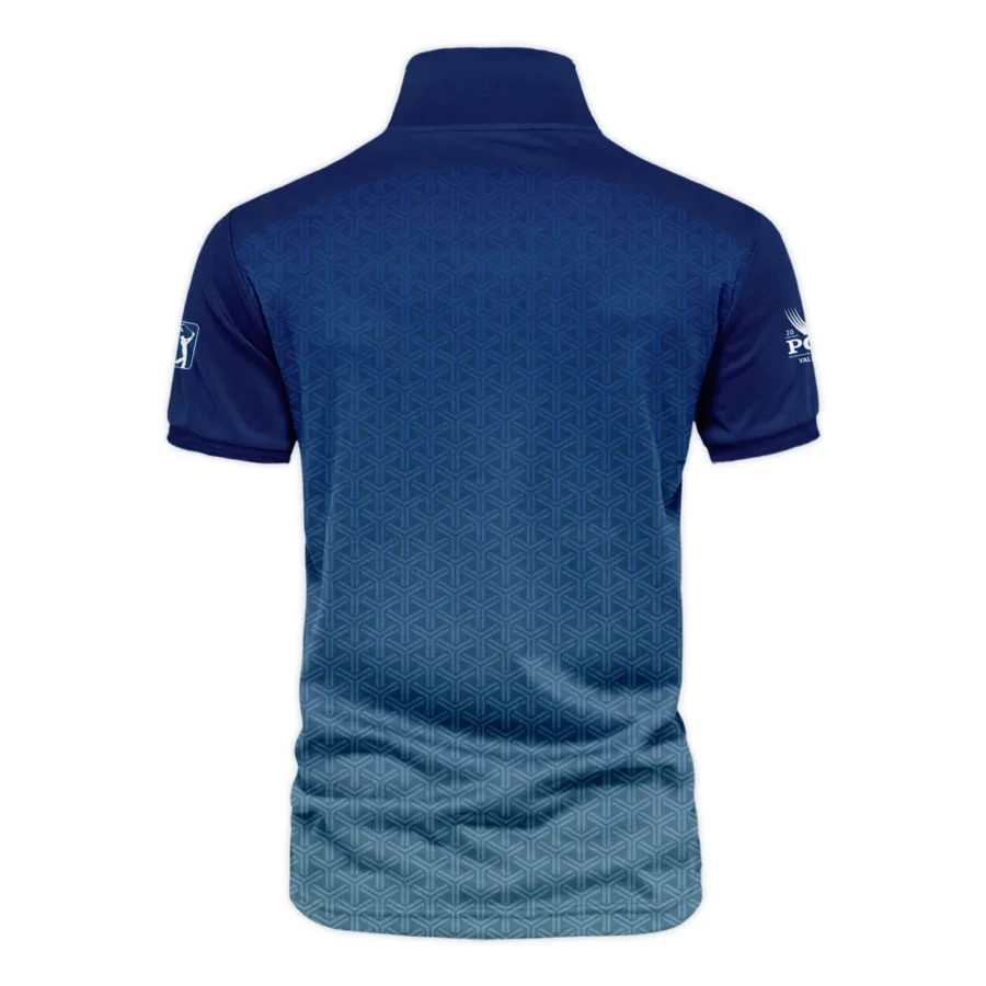 Golf Sport Pattern Blue Sport Uniform 2024 PGA Championship Valhalla Cobra Golf Vneck Polo Shirt Style Classic