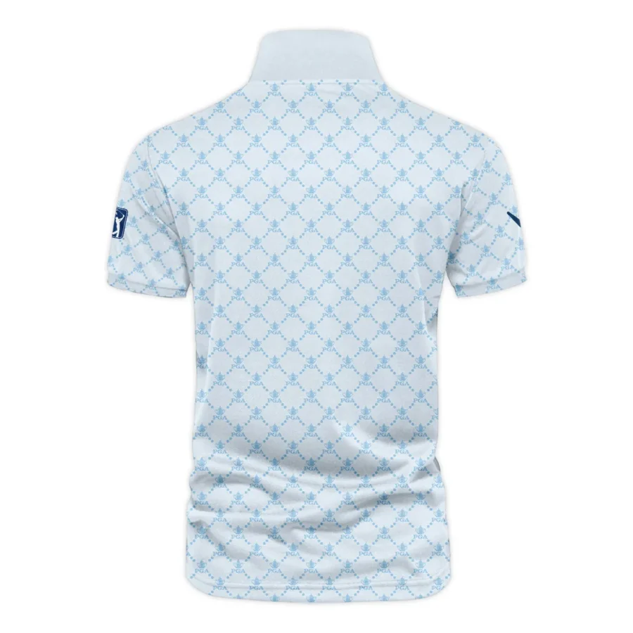 Golf Sport Pattern Light Blue Style 2024 PGA Championship Valhalla Callaway Vneck Polo Shirt Style Classic