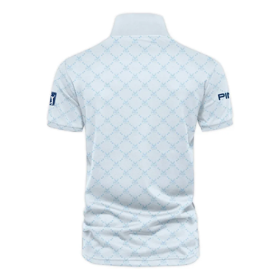 Golf Sport Pattern Light Blue Sport 2024 PGA Championship Valhalla Ping Vneck Polo Shirt Style Classic