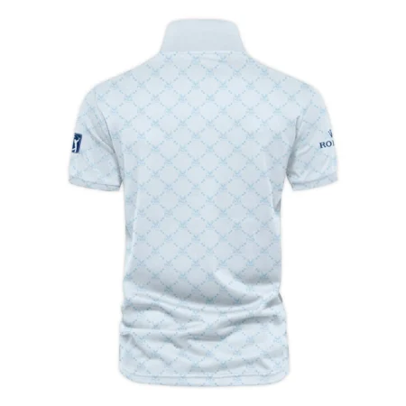 Golf Sport Pattern Light Blue Sport 2024 PGA Championship Valhalla Rolex Vneck Polo Shirt Style Classic