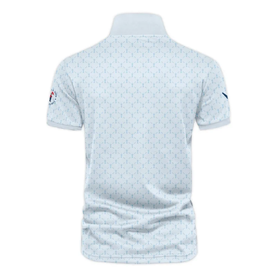 Golf Sport Pattern Blue Sport Uniform 124th U.S. Open Pinehurst Callaway Vneck Polo Shirt Style Classic