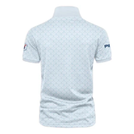 Golf Sport Pattern Blue Sport Uniform 124th U.S. Open Pinehurst Ping Vneck Polo Shirt Style Classic