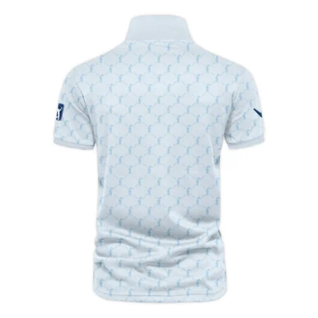 Golf Sport Pattern Light Blue Style 124th U.S. Open Pinehurst Callaway Vneck Polo Shirt Style Classic