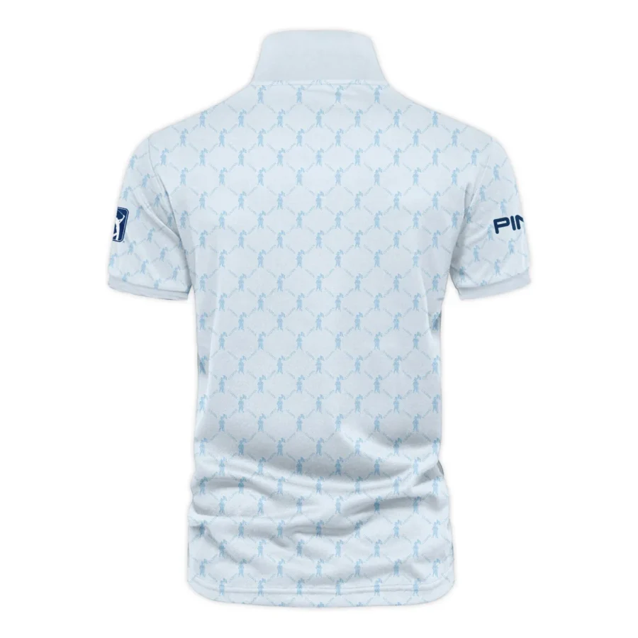 Golf Sport Pattern Light Blue Style 124th U.S. Open Pinehurst Ping Vneck Polo Shirt Style Classic