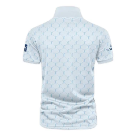 Golf Sport Pattern Light Blue Style 124th U.S. Open Pinehurst Rolex Vneck Polo Shirt Style Classic