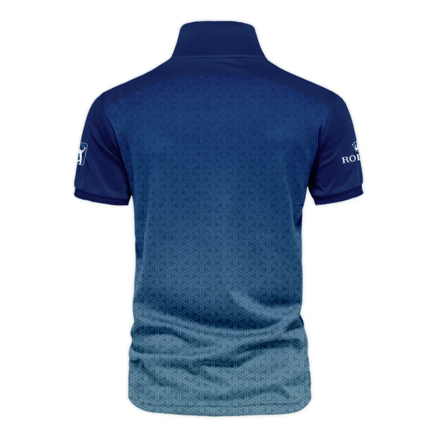 Sport Gradiend Blue Mix Color 124th U.S. Open Pinehurst Pinehurst Rolex Vneck Polo Shirt Style Classic