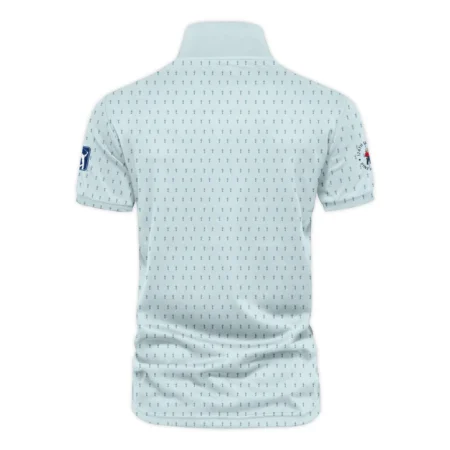 Golf Pattern Cup Light Blue Mix Green 124th U.S. Open Pinehurst Pinehurst Callaway Vneck Polo Shirt Style Classic