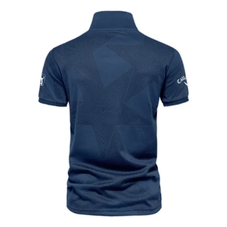 Golf Sport Navy Star 124th U.S. Open Pinehurst Pinehurst Callaway Vneck Polo Shirt Style Classic