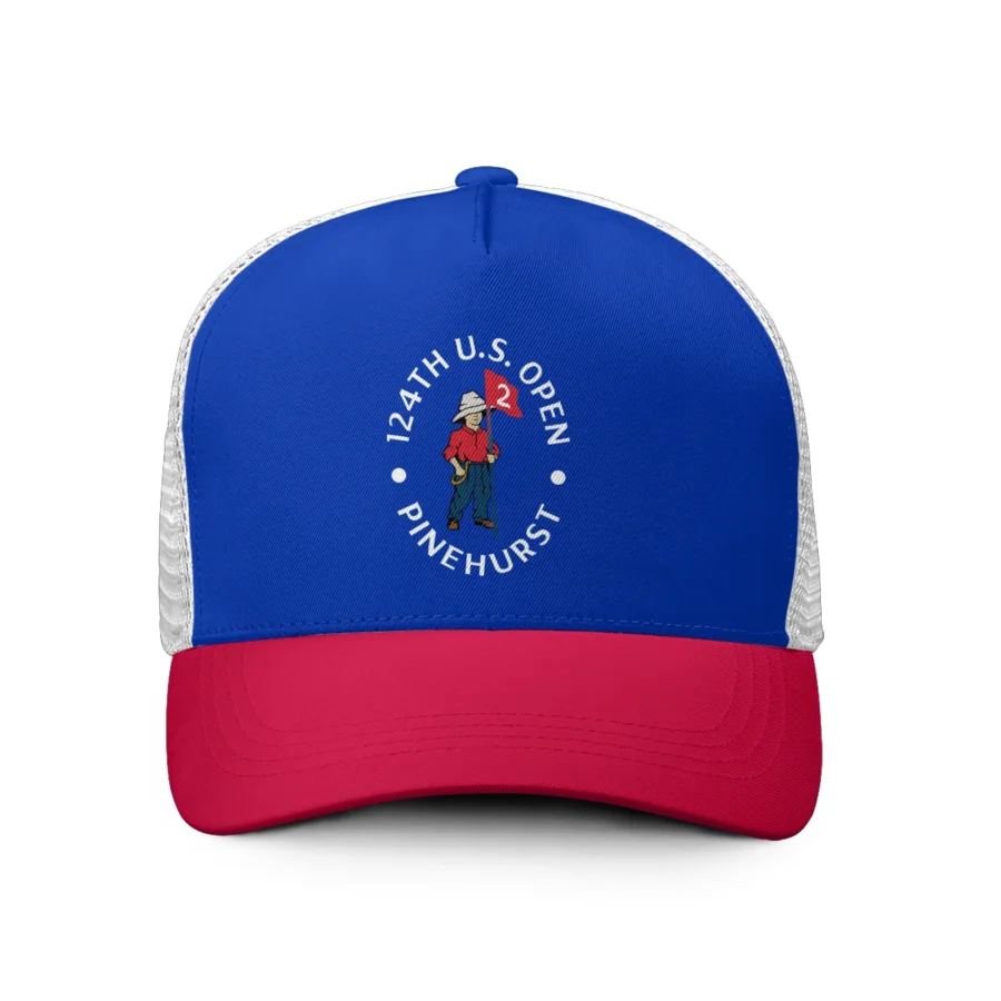 Blue Red White 124th U.S. Open Pinehurst All Over Print Trucker Cap