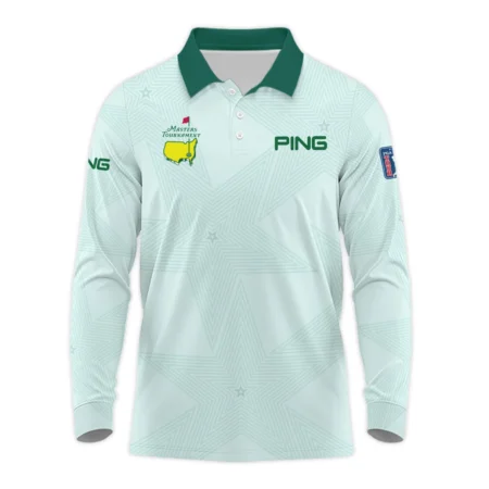 Golf Love Star Light Green Mix Masters Tournament Ping Long Polo Shirt Style Classic